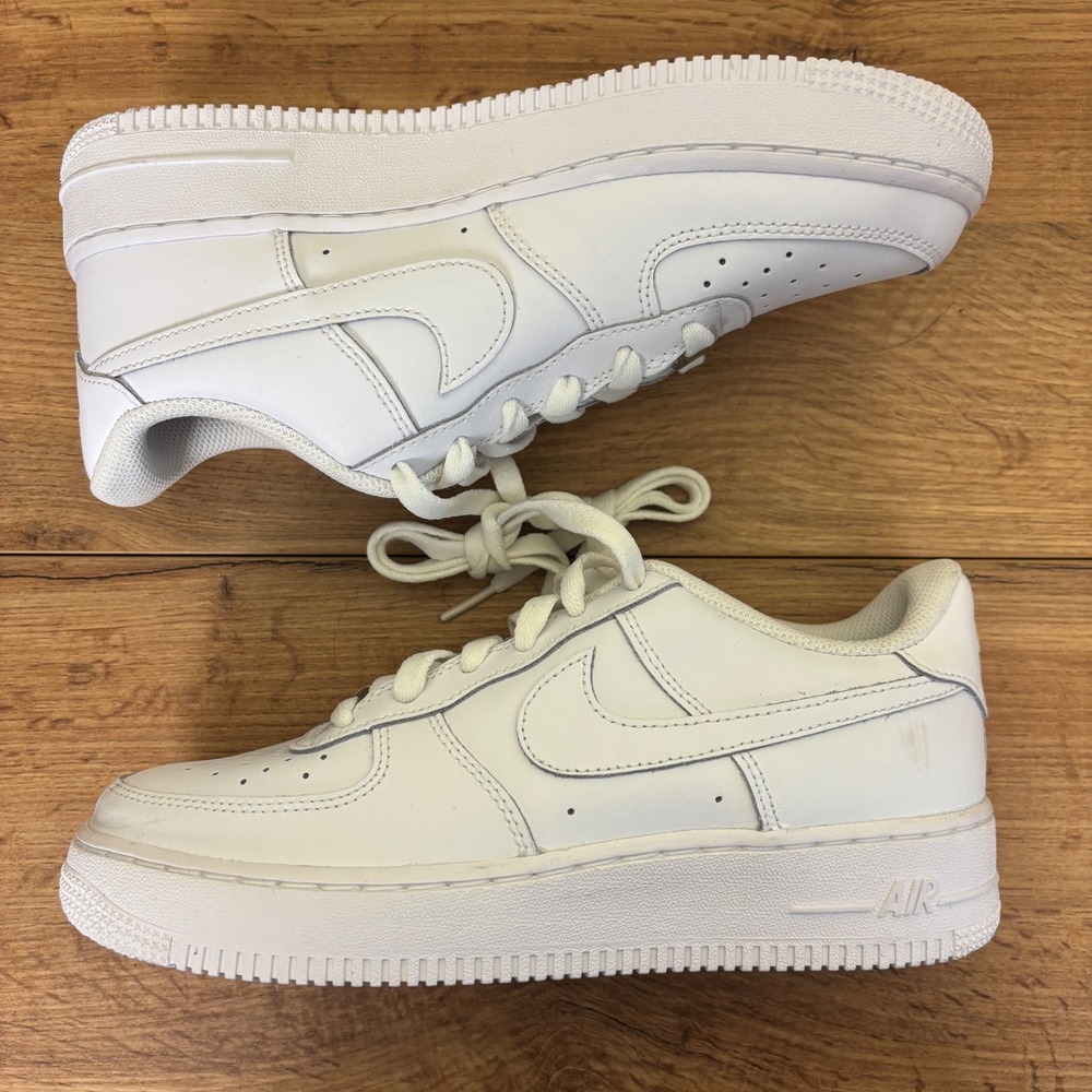 Nike Air Force 1 LE Sneaker All White Kids Size 6Y Low Top Casual Sporty - Picture 10 of 12